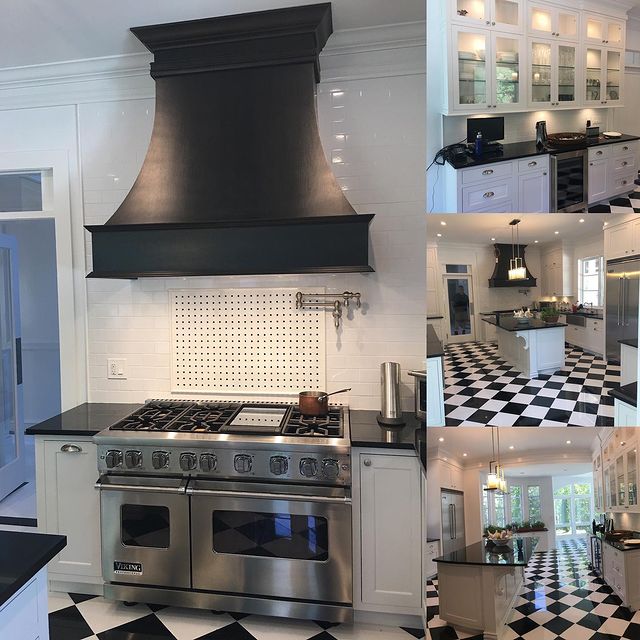 Beautiful Kitchen Photo Collage With Different Angles
